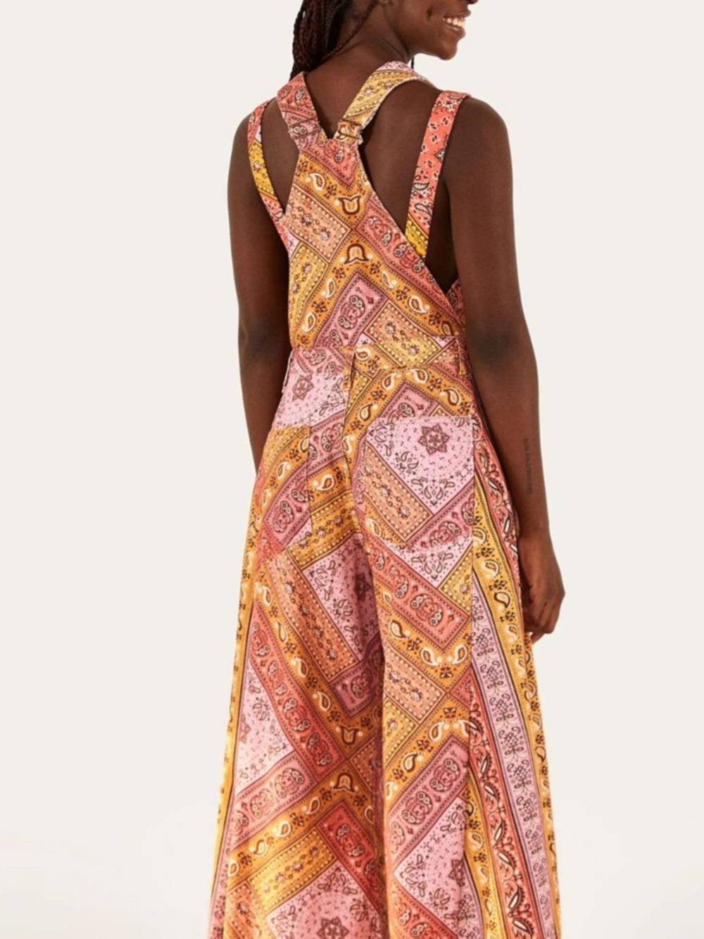 FARM Rio Malu Bandana Wide-Leg Jumpsuit - Picture 2 of 4
